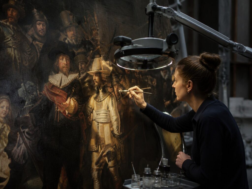 A brush with painting’s history